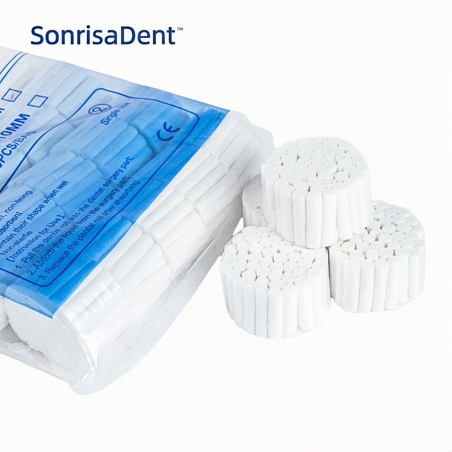 1000pcs Disposable Dental Medical Surgical Cotton Rolls Teeth Whitening Cleaning High-purity Cotton Roll Dentist Dentistry