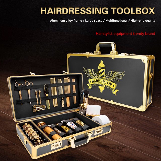 Étui professionnel de haute qualité pour accessoires de barbier, grande capacité, pour tondeuses et outils de coiffure