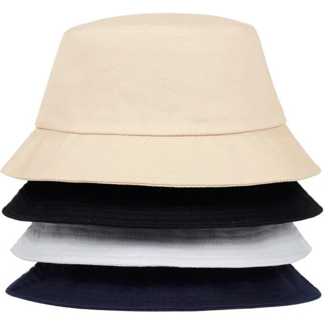 Unisex Solid Color Light Plate Personality Bucket Hats Fishermen Caps Outdoor Casual Cap Men Women Sunscreen Hat