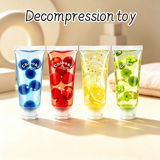 Toothpaste Shaped Slow Rebound Squeeze Fidget Toy Squishy Toy Jelly Texture Stress Relief Adult Anti Stress Desktop Present