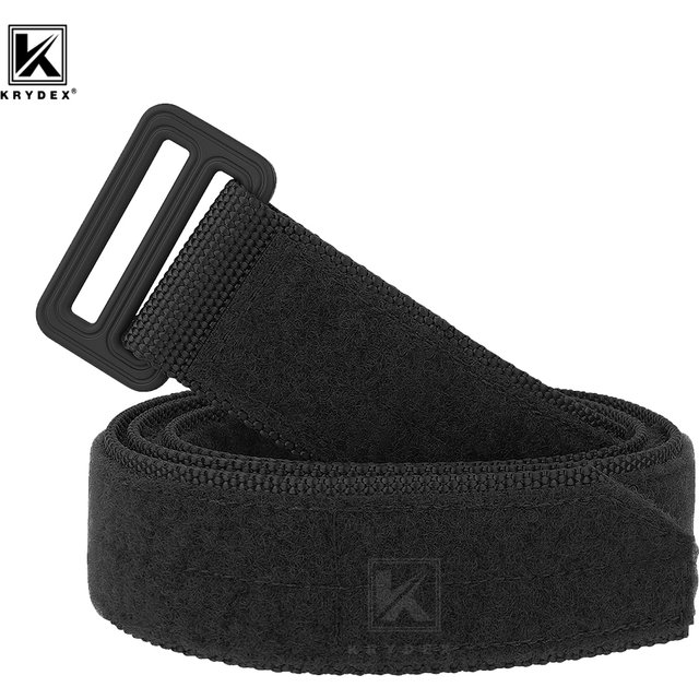KRYDEX tactique EDC 1.5 "ceinture de service dissimulée ceinture de Base de transport crochet et boucle ceinture intérieure hommes ceinture de taille accessoires de chasse