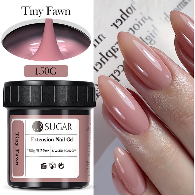 UR SUGAR 150g Quick Extension Nail Gel Vernish Semi Permanent Acrylic Pink Clear Nude Gel Nail Polish UV Construction Gel