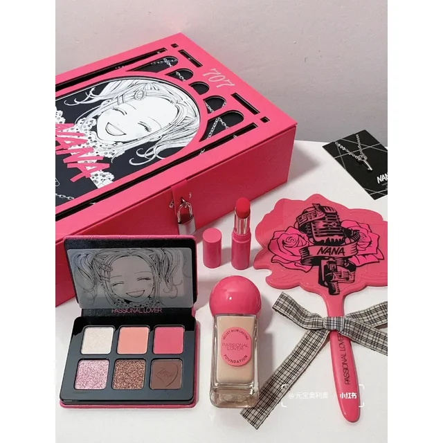 Passional Lover Makeup Cosmetics Set Foundation+eyeshadow+lipstick Long-lasting Moisturizing Waterproof for women Beauty Makeup
