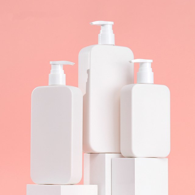 20 pièces 250 ml/350 ml/500 ml bouteille de Lotion blanche Lotion pour le corps/shampooing revitalisant/bouteille de savon liquide bouteille en plastique avec bouchon de pompe