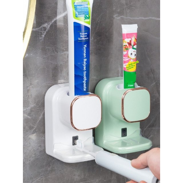 Wall‑Mounted Automatic Sensor Toothpaste Dispenser USB Removable 3‑Mode Smart Squeezer for Bathroom Accessories
