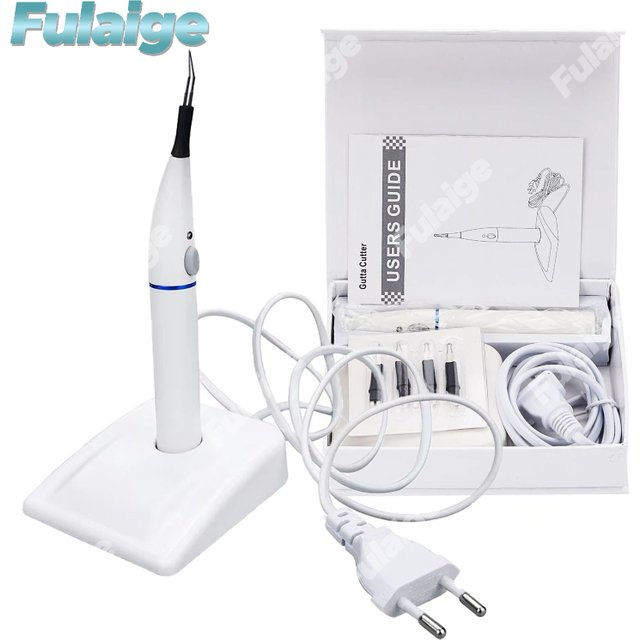 Dental Gutta Percha Tooth Gum Cutter with 4 Heating Tips Dental Dissolved Breaker Gutta Percha Cutter Teeth Whitening Supplies
