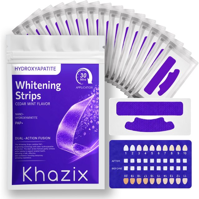 1/7 pairs Teeth Whitening Strips for Whiter-Looking Smile, Flexible Tooth Strips Easy to Apply for Daily Cosmetic Care