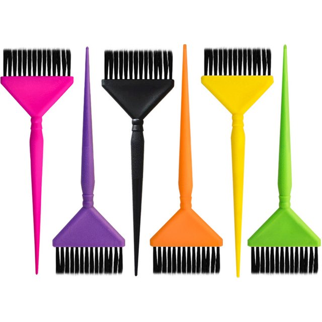 1/6pcs Hair Coloring Brushes Plate for Home Barber Shop Dye Cream Brushes Dye Hair Brushes Combs Professional Hairdressing Tools