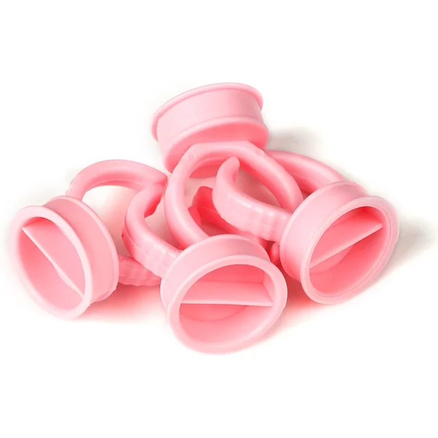 100Pcs Disposable Microblading Tattoo Ink Ring Cup Caps Pigments L M S Permanent Makeup Use Needles Tattoo Supplies Accessories