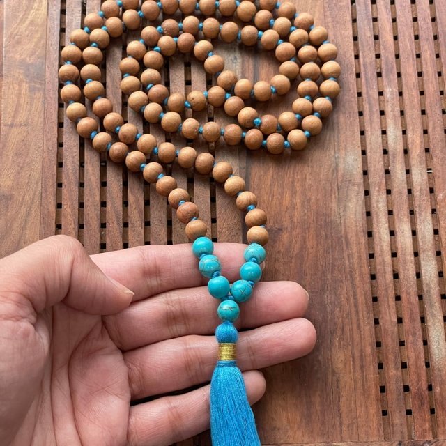 Parfum tibétain bouddhiste sandale bois Japa Mala chapelet 108 perles de prière collier femmes hommes Boho Yoga bijoux cadeau spirituel