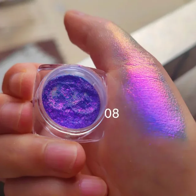 1Bottle Shining Eyeshadow Chameleon Eyeshadow Powder Duochrome MultiChrome Shifting Pigments Chameleon Eyeshadow Infinite Chrome