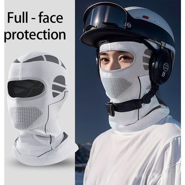 Cagoule de moto pour hommes et femmes, automne et hiver, masque facial complet, randonnée, ski en plein air, coupe-vent, chauffe-tête, couvre-cou
