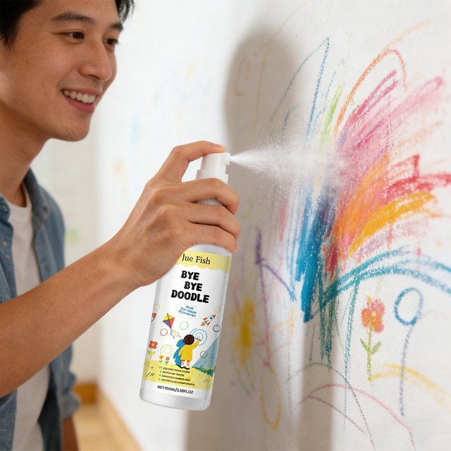 Doodle Remover Cleanser Wall Graffiti Cleaner Wall Colored Pencil Stains Remove Wall Spots Household Wall Cleaning Spray