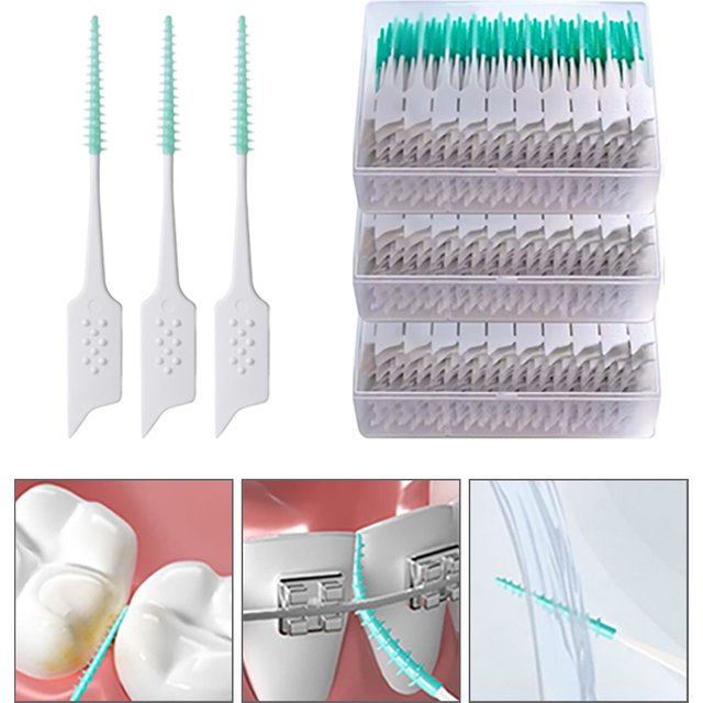 Interdental Brush Soft Rubber Teeth Cleaning Tools Dental Cleaning Between Teeth Toothbrush Oral Hygiene Care Tools