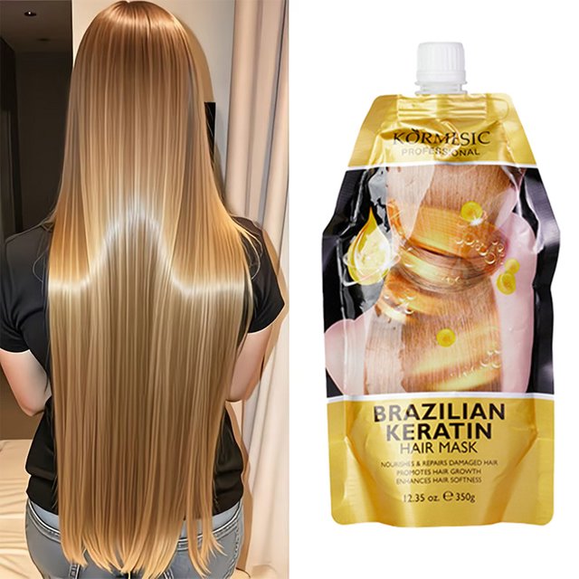 Collagen Deep Nourishing Hair Mask Repair, Hot Dyeing, Dryness, Frizz, Smoothness, Brightening Hair Conditioner Hair Mask