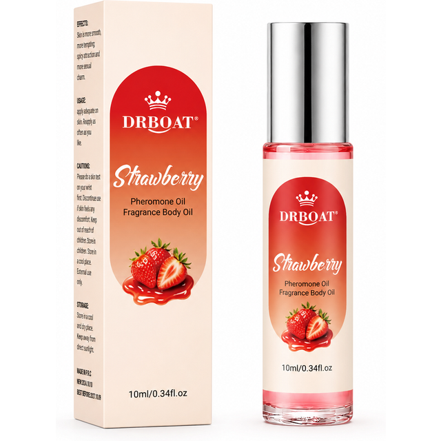 10ML Roll‑On Pheromone Oil - Portable Perfume Oil,Sweet Strawberry Gourmand Foody Scent Eau de toilette for Traveling or Dating