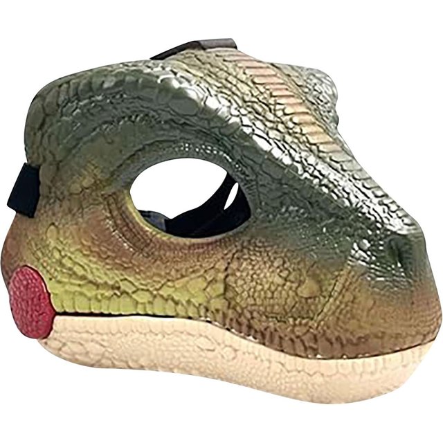 Dino Mask Moving Jaw Hard Plastic Funny Dinosaur Mask With Dinosaur Scream Halloween Dinosaur Head Face Mask Cosplay Props
