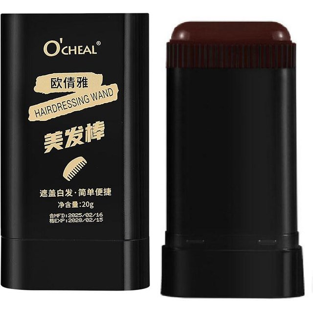 Portable Hair Dye Stick Plant Waterproof Hairline Root Coverage Concealer Pen Grey Hair Colouring Stick Disposable Instant B7N3