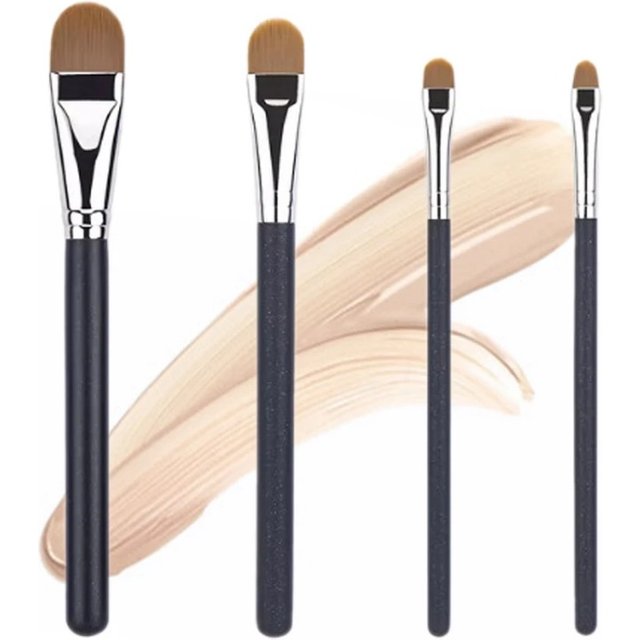 Ultra-thin Foundation Concealer Brushes 4-type Sizes Professional Liquid Foundation Cream Soft Hair Makeup Brush Make Up Tools