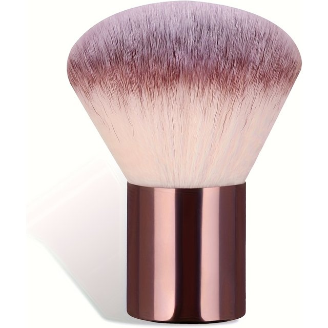 1Pc Large Powder Makeup Brush Aluminum Tube Handle Super Fluffy Gradient Synthetic Bristle Loose Powder Blush Cosmetic Brush