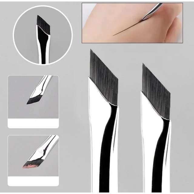 1/2/5Pcs The Upgrade Blade Eyeliner Brush Ultra Thin Fine Angle Flat Eyebrow Brush Under The Eyes Place Precise Detail Brushes