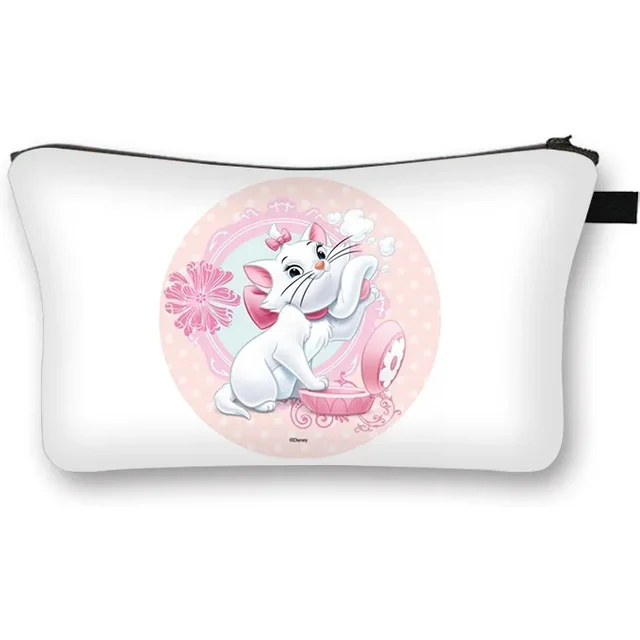 Cartoon DSN Marie Cat Cosmetic Bag Anime Figure Marie Kawaii Large Capacity Travel Storage Bag Women MakeUp Washing Bag Gift