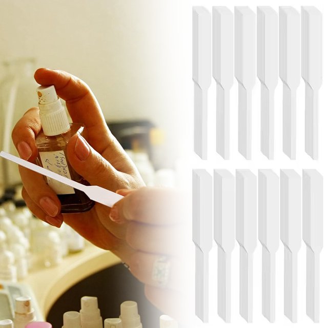 100-500PCS White Perfume Tester Strips Minimalist Design Portable Fragrance Test Blotter Paper Boutique Florist Retail Shops ZYF