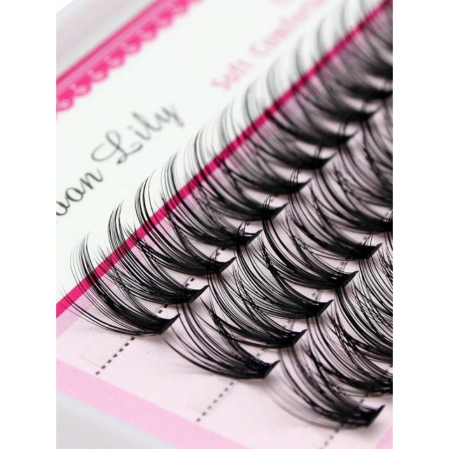 New Arrival Moonlily 60pcs Silk Makeup Individual Mink EyeLashes 3D Volume Grafting False Black Extensions Cluster Lash Bundle