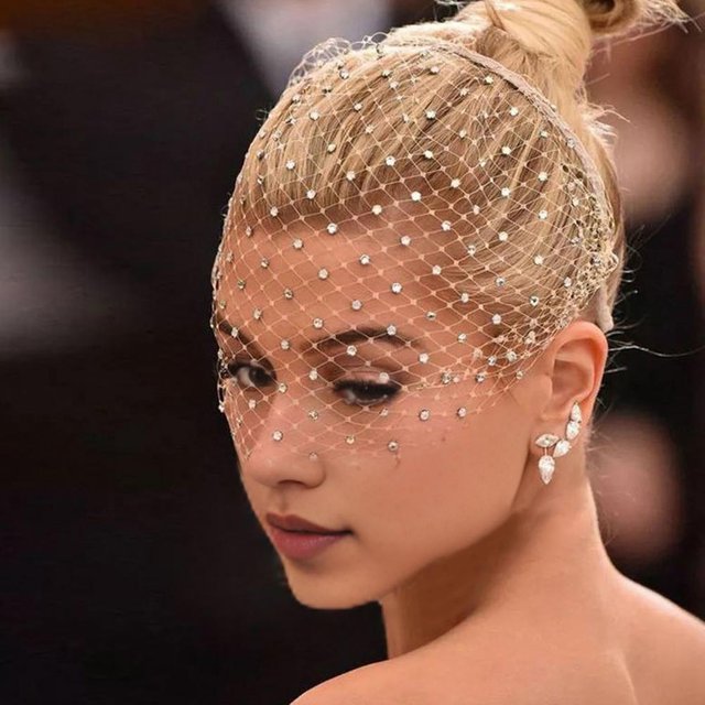 Bandeau de Sauna Blanc Rétro avec Strass, Cosplay, Fait à la Main, pour Patients, Masque Facial Noir