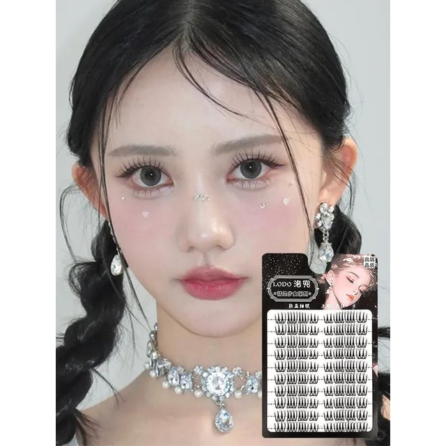 Korean U-shaped Individual False Eyelashes Lash Extension Cosplay Clusters Lashes Comic Lash Eye Makeup Natural Idol S4U2