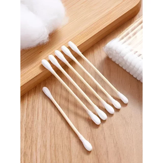 Double Headed Cotton Swab Ear Cleaning Cotton Swab Cosmetic Lipstick Eye Black Cleaning Removal Tool