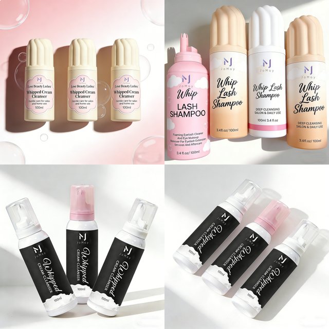 Creamy Lash Shampoo 100ml Eyelash Cleanser Foaming Sensitive Lash Extension Supplies Whipped Shampoo