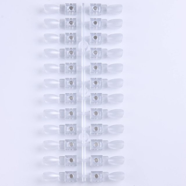 Nail Color Display Nail Swatch Nail Polish Sample Display with Transparent Replacement Nails, Nail Gel Color Card No Need Glue