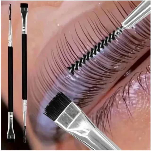 Double Headed Eyelash Perm Lifting Brush Eyelash Extension Tools Portable Lamination Eyelashes Separating Lash Lift Makeup Brush