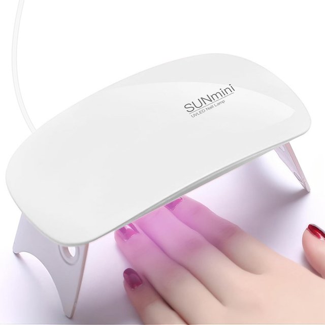 UV LED Lamp with 6 Lamp Beads, Quick-drying Manicure Lamp for Curing Nail Polish, Portable Nail Dryer for Home and Travel Use