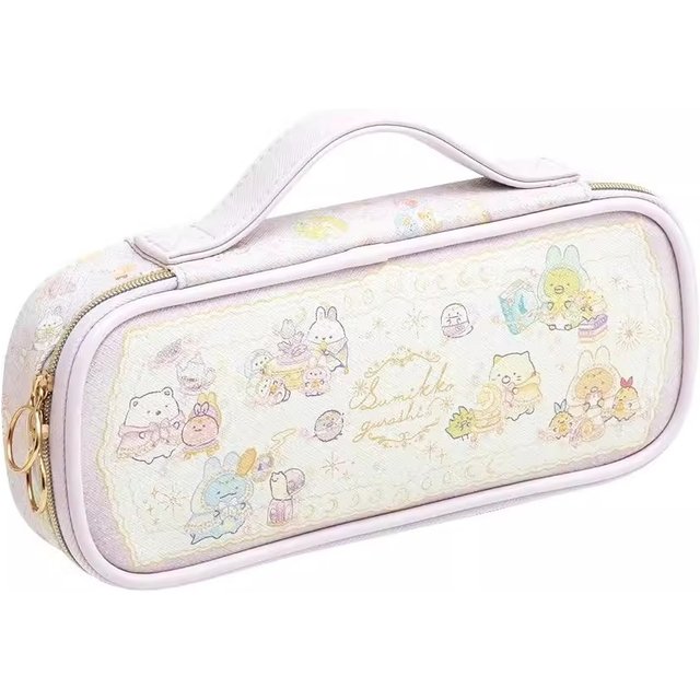 New Kawaii Sumikkogurashi Girls Kids PU Make up Cosmetic Bags Pencil Bags Case For Children