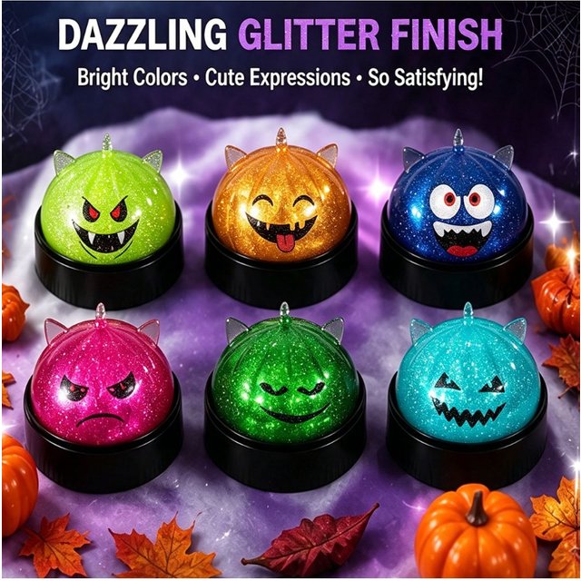 EDC Tactile Gadget Mutant Halloween Unicorn Bao Bun Squishy Fake Food Steamer Heavy Duty Squeeze Gear Desktop Novelty Present