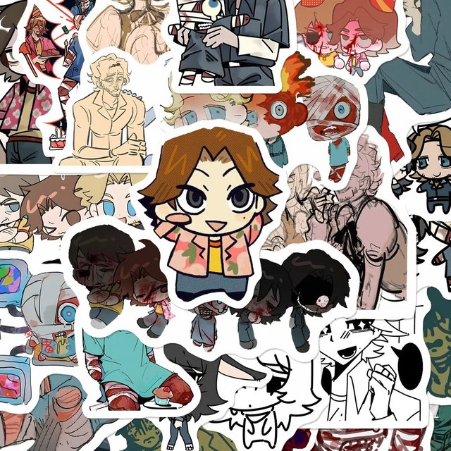10/30/50/100pcs Cartoon Mouthwashing Stickers Horror Game Decals Skateboard Phone Luggage Bike Funny Graffiti Sticker Wholesale