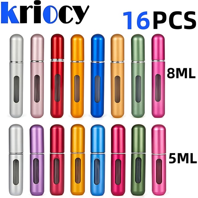 Bouteille de parfum Portable rechargeable, avec vaporisateur, conteneurs cosmétiques, atomiseur pour voyage, couleur aléatoire, vente en gros