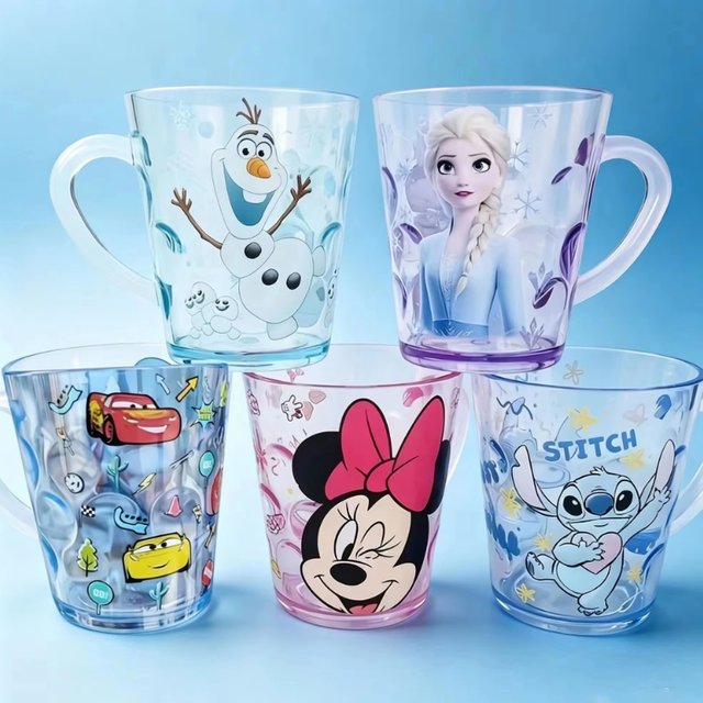 Disney Frozen DIY accessories, handmade,toothbrush cup, household water cup, cartoon transparent mouthwash cup, children's gift