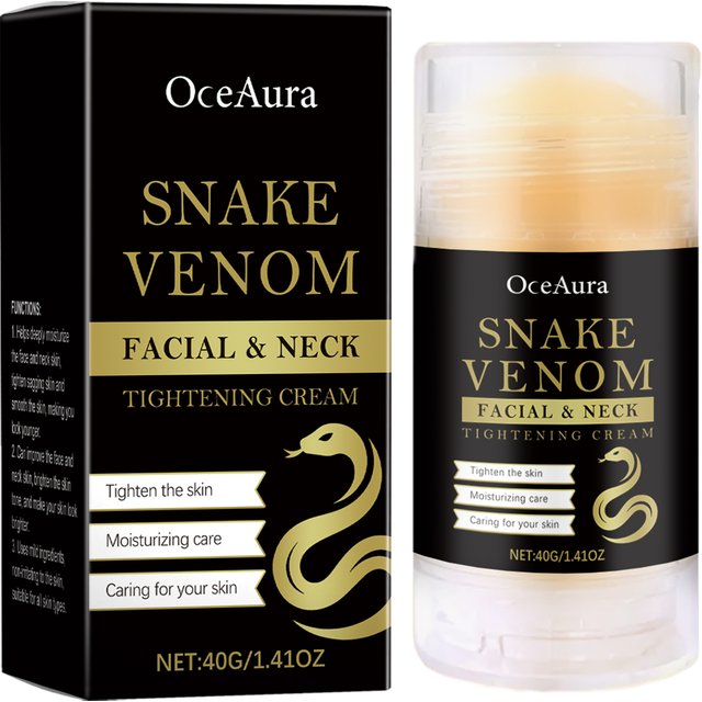Snake Venom Neck Care Stick Lighten Fine Line Firming Moisturizer Prevent Double Chin Improve Loose Skin Lift Tighten Neck Cream