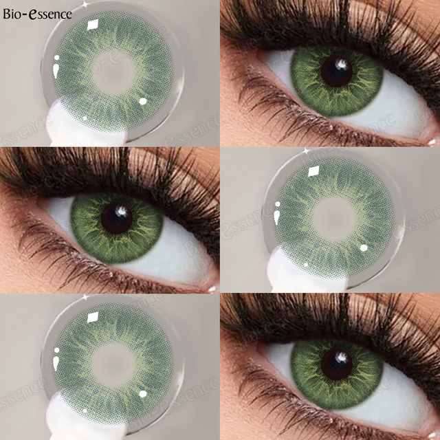 Bio-essence Color Contact Lenses Colored Fashion Beauty Lenses for New User Makeup Green Contact High Quality Natural Contact