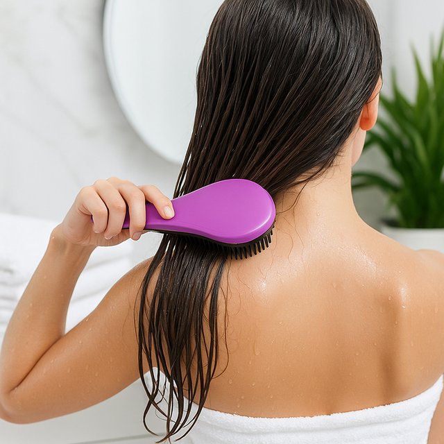 Detangling Hairbrush, Soft Scalp Massage Bristles, Smooth Knot-Free Hair Care for Home Use
