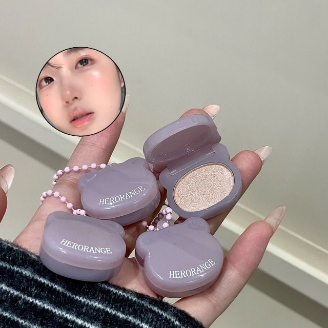 Herorange Purple Shade Eyeshadow Palette Diamond Shimmer Fine Powder No Fallout Party Stage Makeup