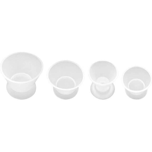 4 Pcs Dental Silicone Mixing Bowls Dappen Dishes Transparent for Teeth Whitening Dental Lab Odontologia Dentist Materials Tools