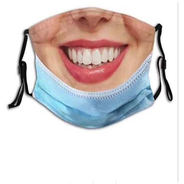 Facial Expression 3D Three-dimensional Mask Personality Printed Funny Printed Mask Cotton Imitation Party Cosplay Mask