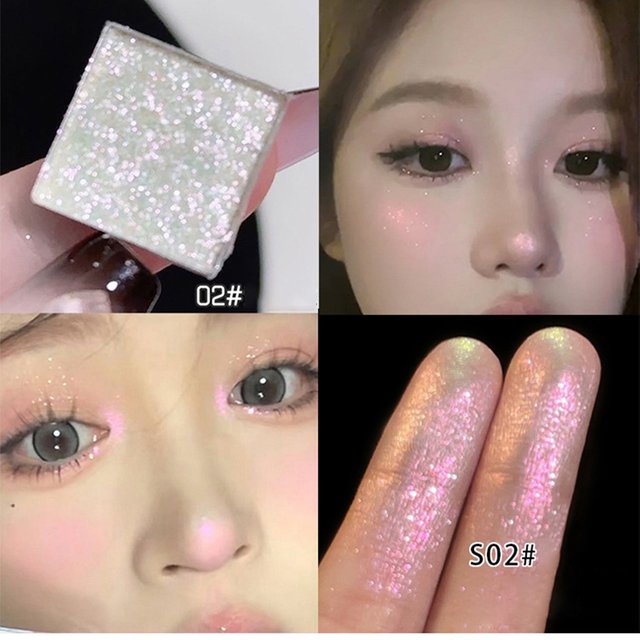 Monochrome Chameleon Eyeshadow Palette High-gloss Diamonds Eye Shadow Pearl Glitter Earth Low Saturation Eye Shadow Makeup