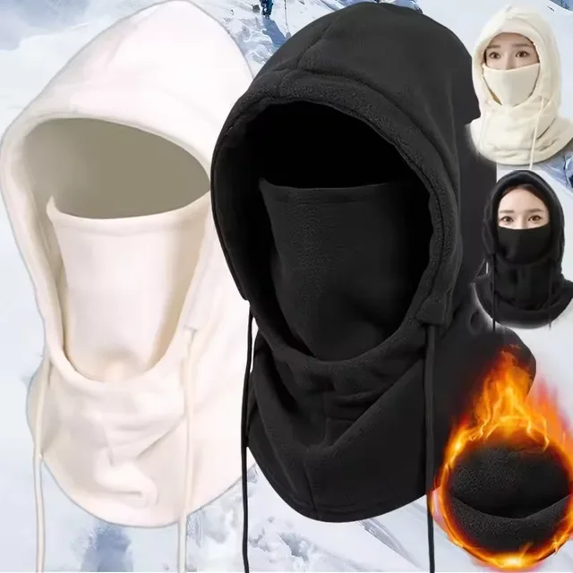 Cagoule thermique en polaire pour Sports de plein air, masque facial de Ski, chauffe-cou, Snood,