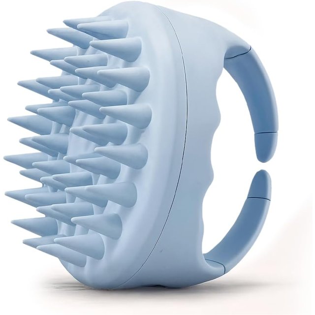 Hair Scalp Massager Shampoo Brush Scalp Exfoliator for Dandruff Removal for Hair Growth Wet Dry Scalp Exfoliator Brush