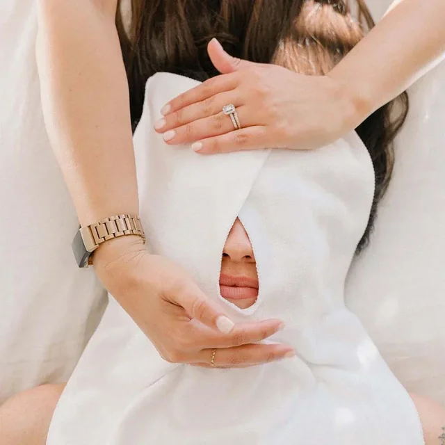 Professional U-Shape Facial Towel Microfiber Spa Face Wrap for Skincare Massage Hypoallergenic Esthetician Tools